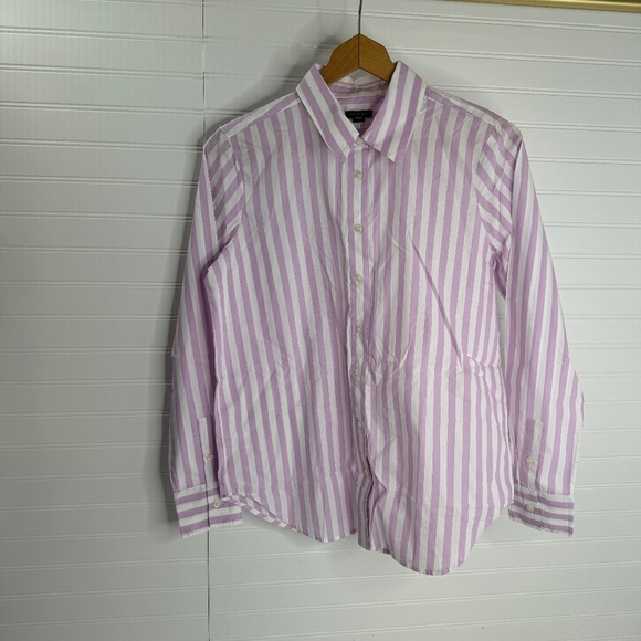 NEW Ann Taylor Women's Striped Long Sleeve Shirt Small - Picture 1 of 7